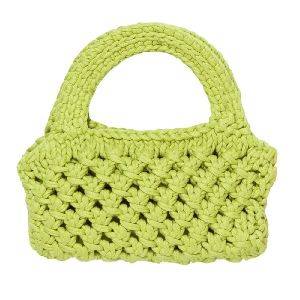 Velvet by Graham and Spencer Bennie Crochet Bag in Lime